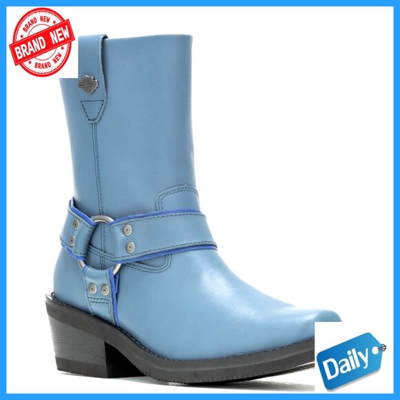 Women's Motorcycle Boots Full Grain Leather 5.75